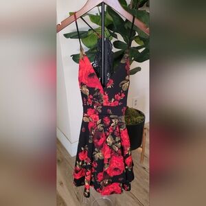 Windsor Red and Green Spaghetti Strap Sundress for Weddings